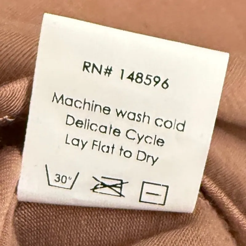 NWT Universal Standard Sz XS Asymmetrical Neckline Long Sleeve Tee Top Brown - Image 4