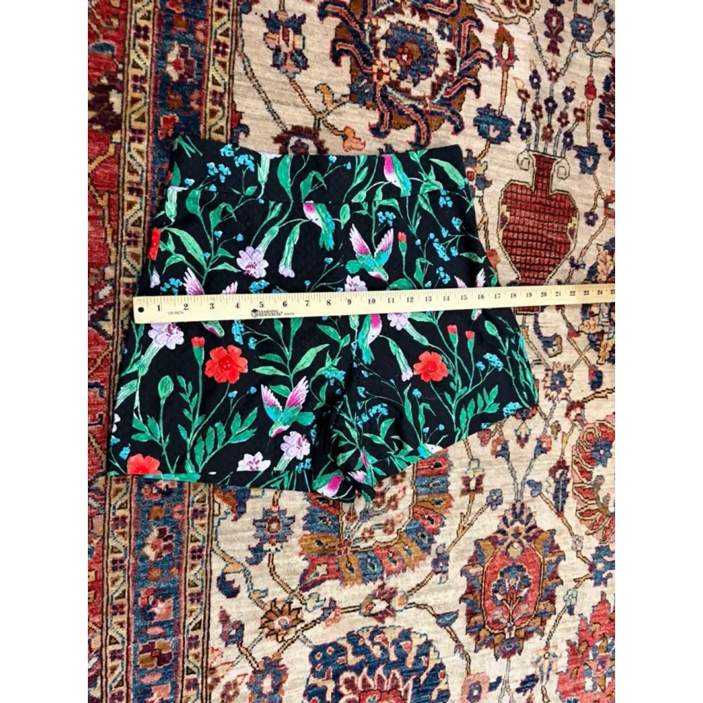 Kate Spade New York Jardin Floral Jacquard Shorts Black Multicolor Size 2 NWT - Image 4