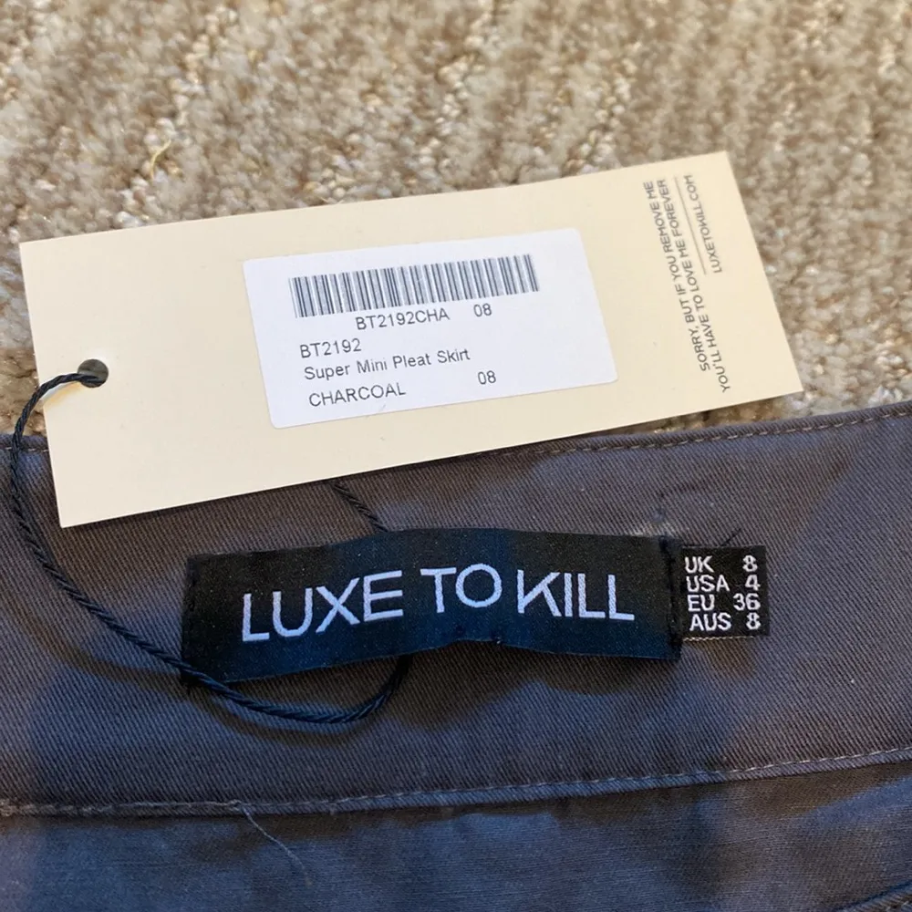 Luxe to kill mini pleated skirt Gray Size 8 - Image 3