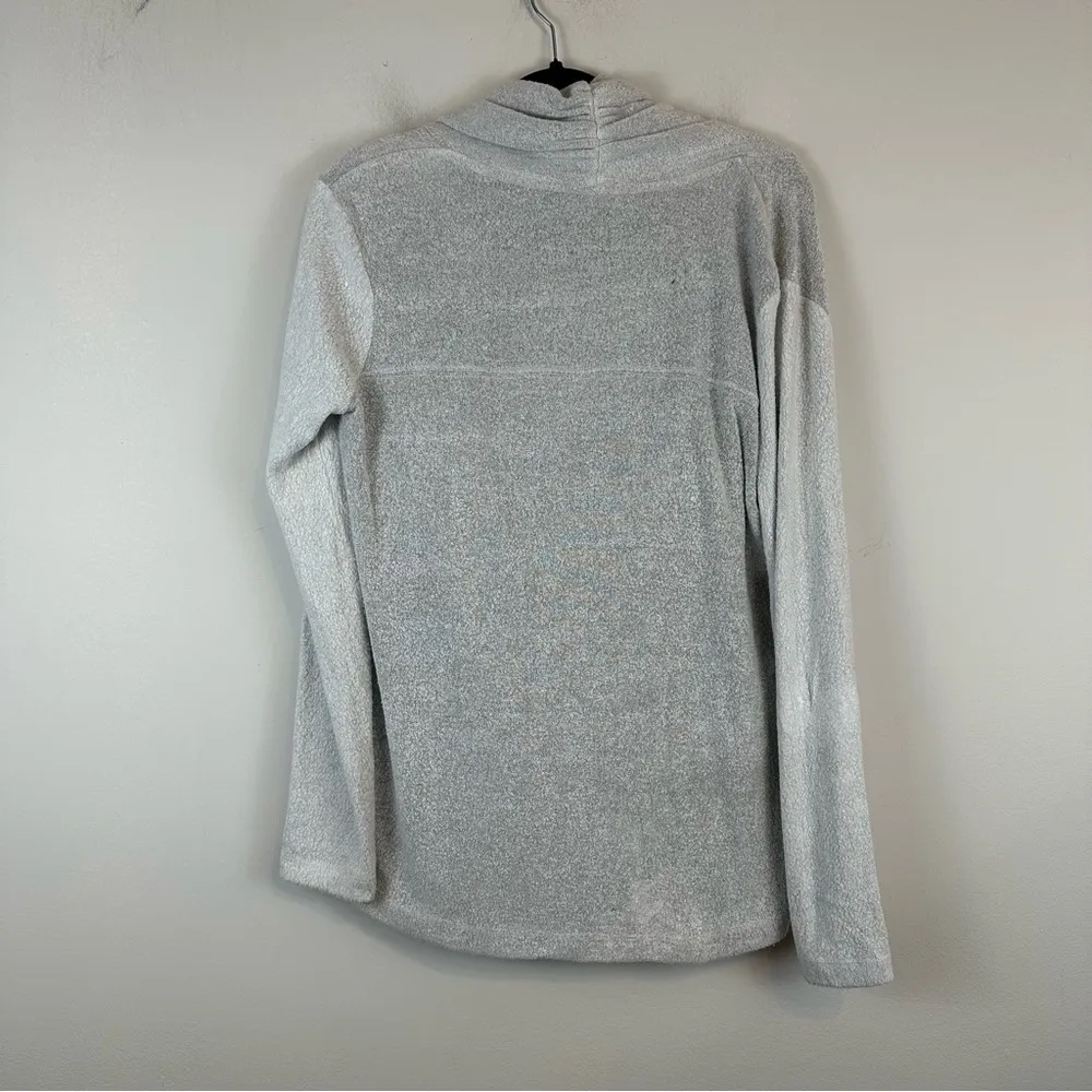 Saturday Sunday | Gray Knit Criss Cross Long Sleeve Sweater Size XS - Image 6