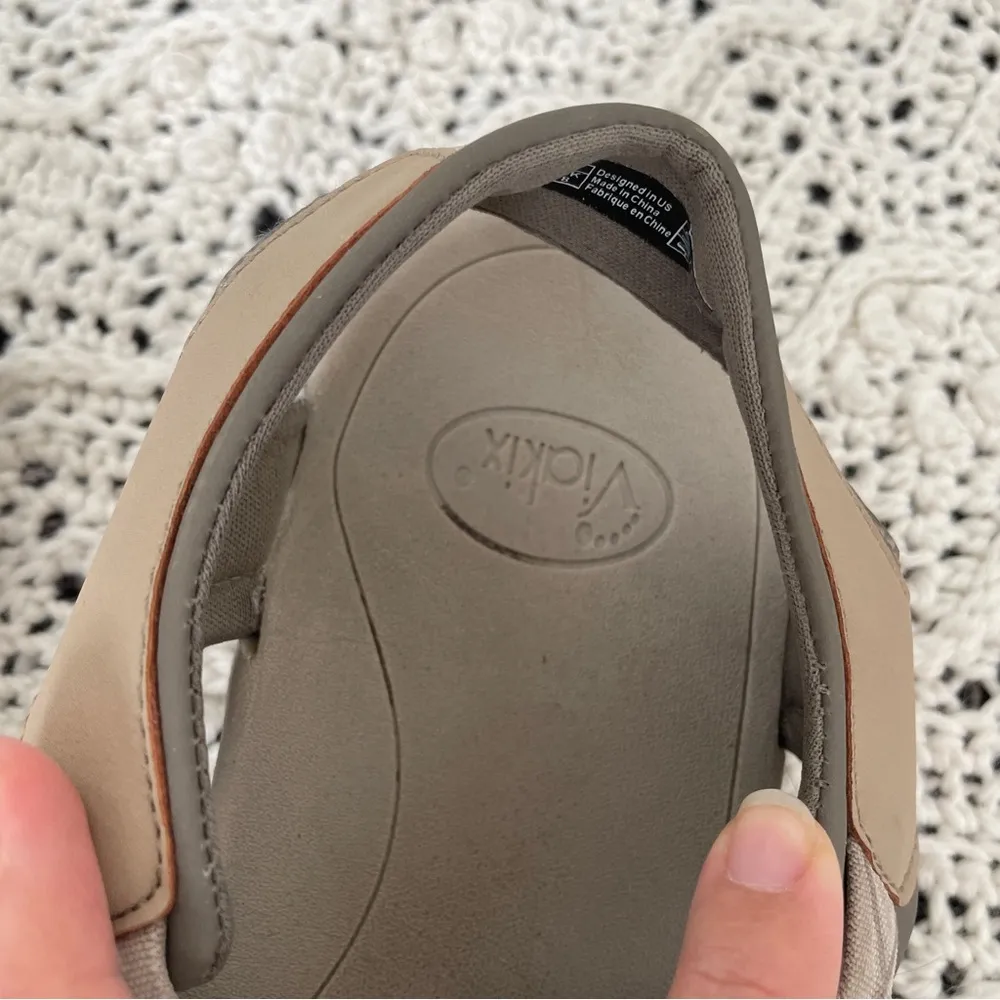 Viakix Strappy Sports Hiking Sandals Diamond Performance Beige (Size 10) Tan - Image 4