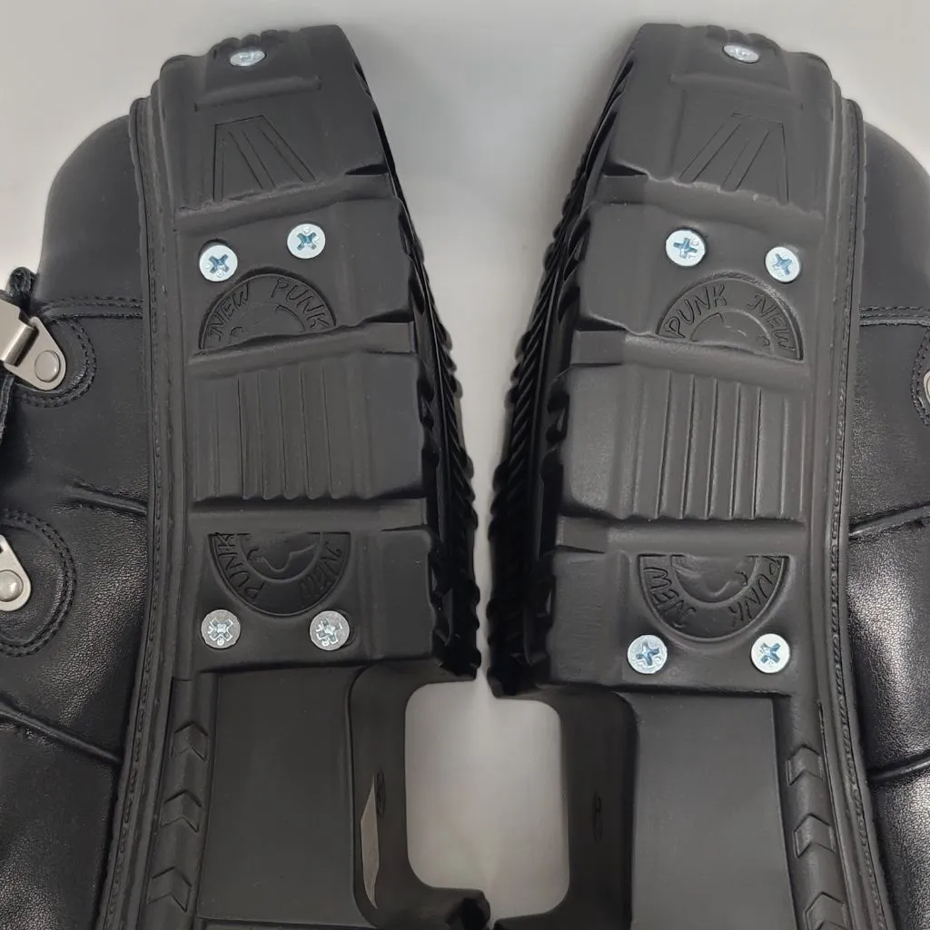 Women's Punk Gothic Chunky Platform Combat Boot Sneakers Bikers Shoes Size 41 Black - Image 5