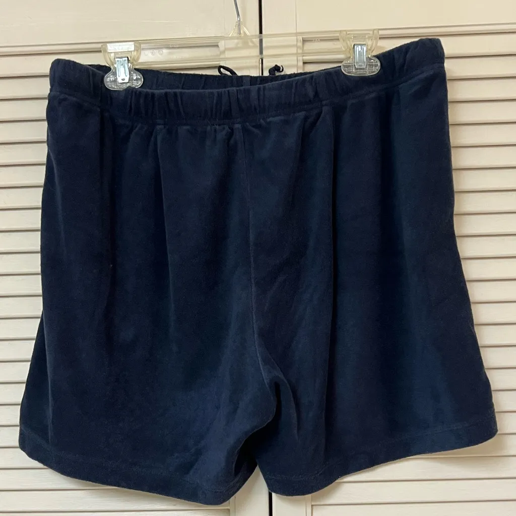 J. Jill Blue Terry Cloth Shorts - Image 2