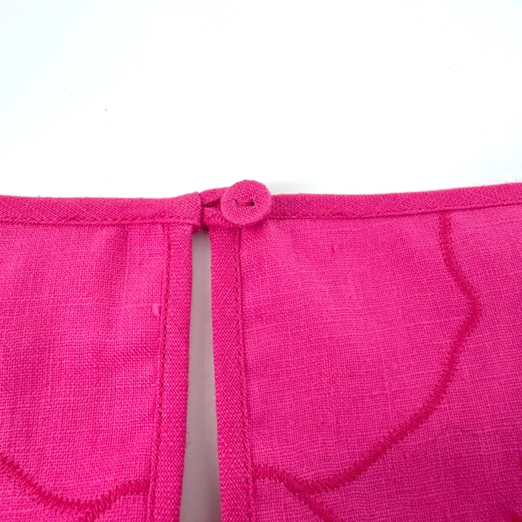 Laundry by Shelli Segal Cap Sleeve Sheath Dress with Cut out Overlay Pink Size 4 - Image 5