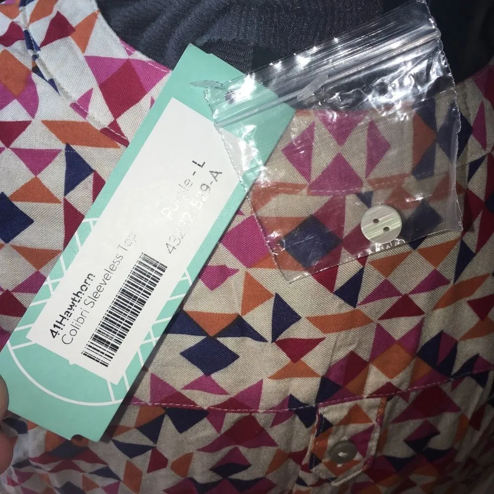 41Hawthorn S Colobri Stitchfix tangerine and pink sleeveless top - Image 3