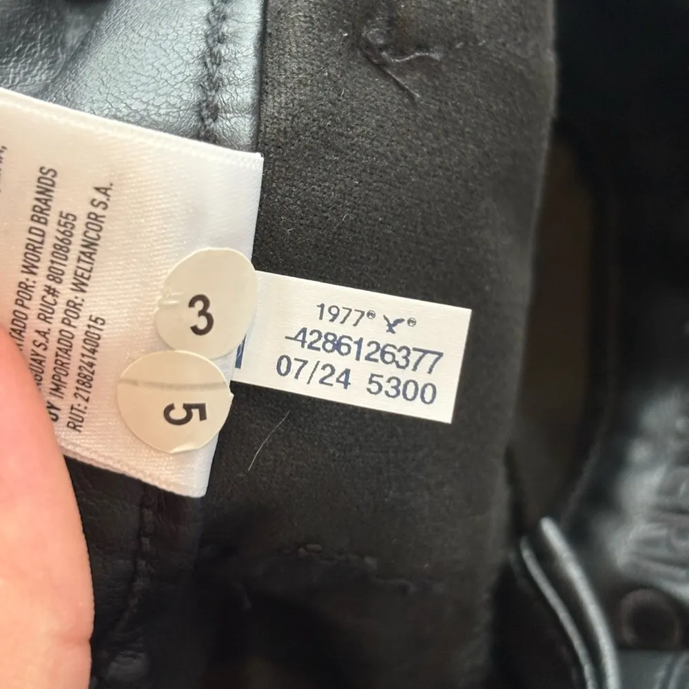 AmericanEagle outfitters black faux leather curvy classic bootcut jeans 28S - Image 13