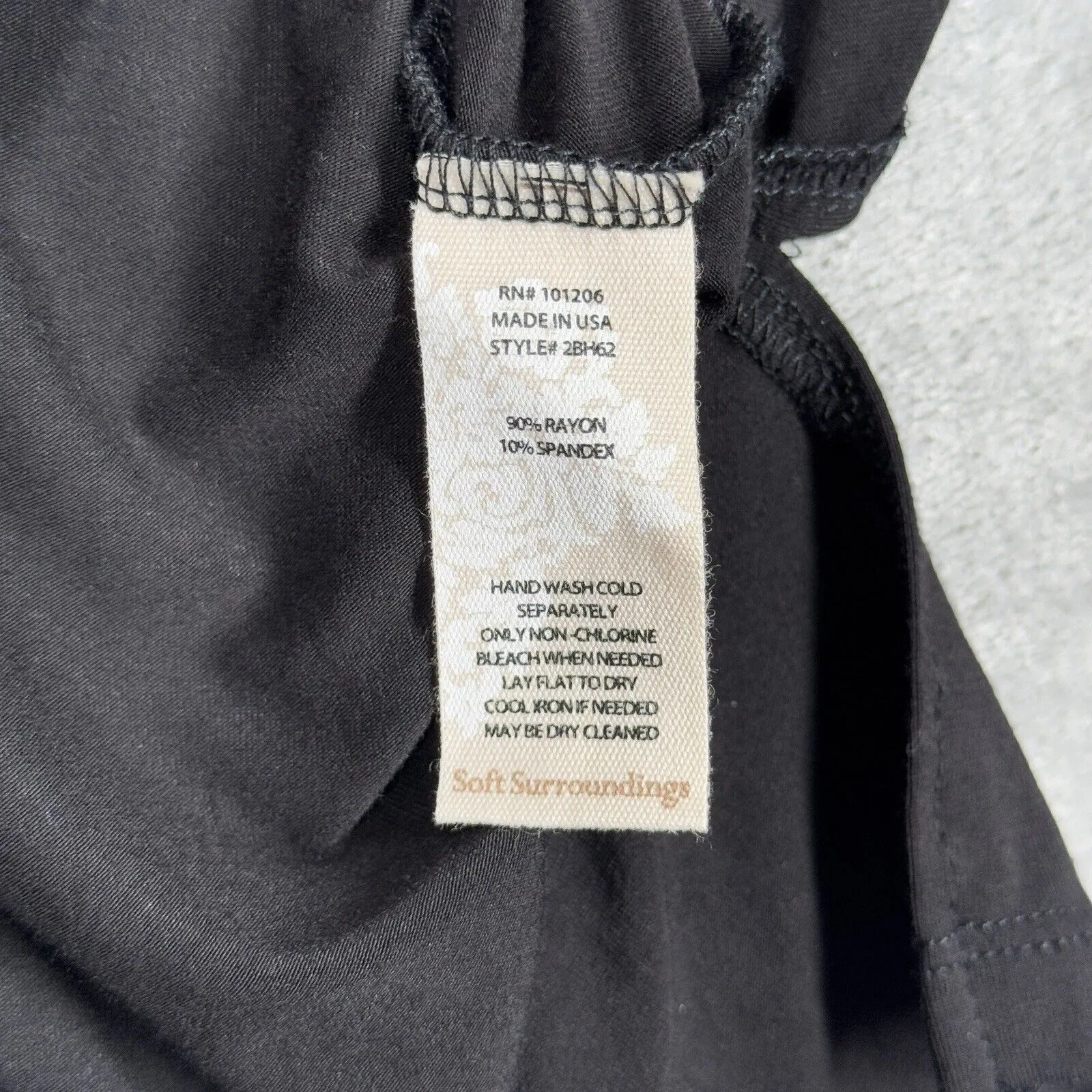 Soft Surroundings Shirt Womens Medium Black White Chantal Pinstripe Top Neutral - Image 6