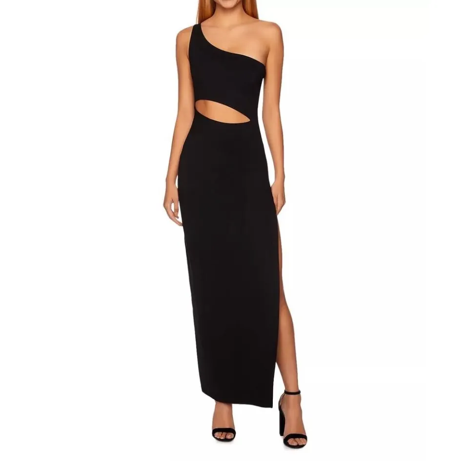 NWT Revolve Susana Monaco One Shoulder
Cutout Maxi Dress w Leg Slit Sz Large‎ - Image 2