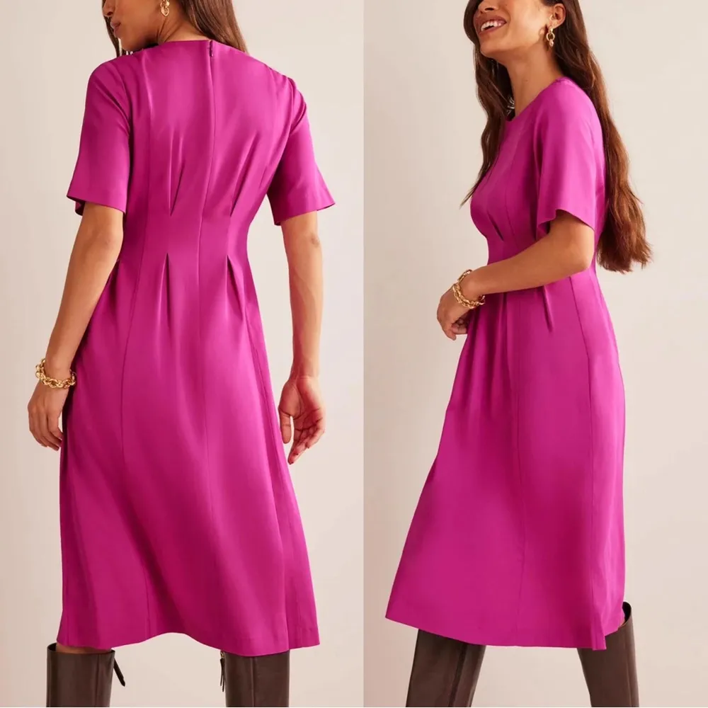 Boden • Pleated Midi Dress fit and flare a - Image 12