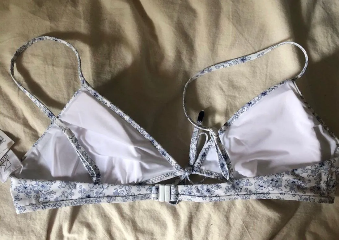 Blue Floral Bikini Top  - Image 6