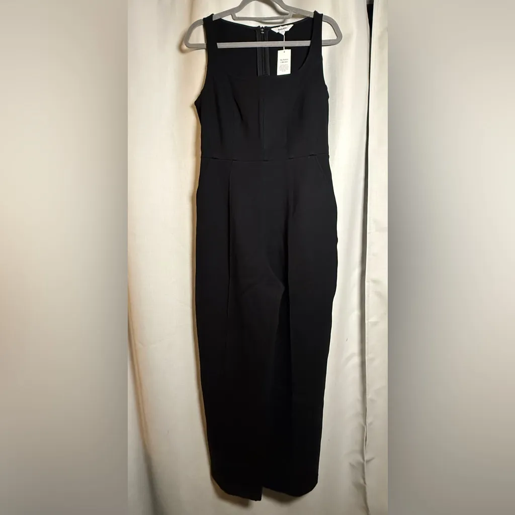 SPANX Ponte Corset Black Sleeveless Jumpsuit Medium - Image 4