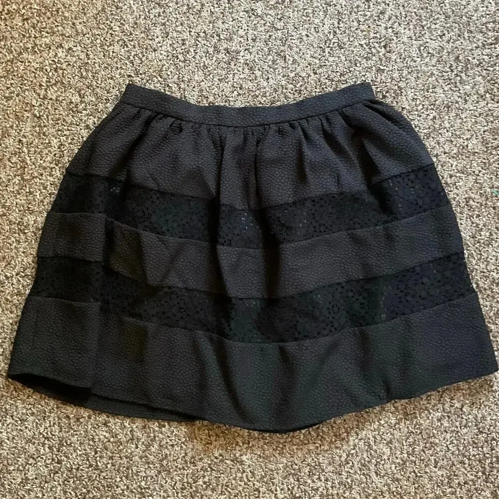 Xhilaration petite women’s  size L mini skirt black party night out dressy - Image 9