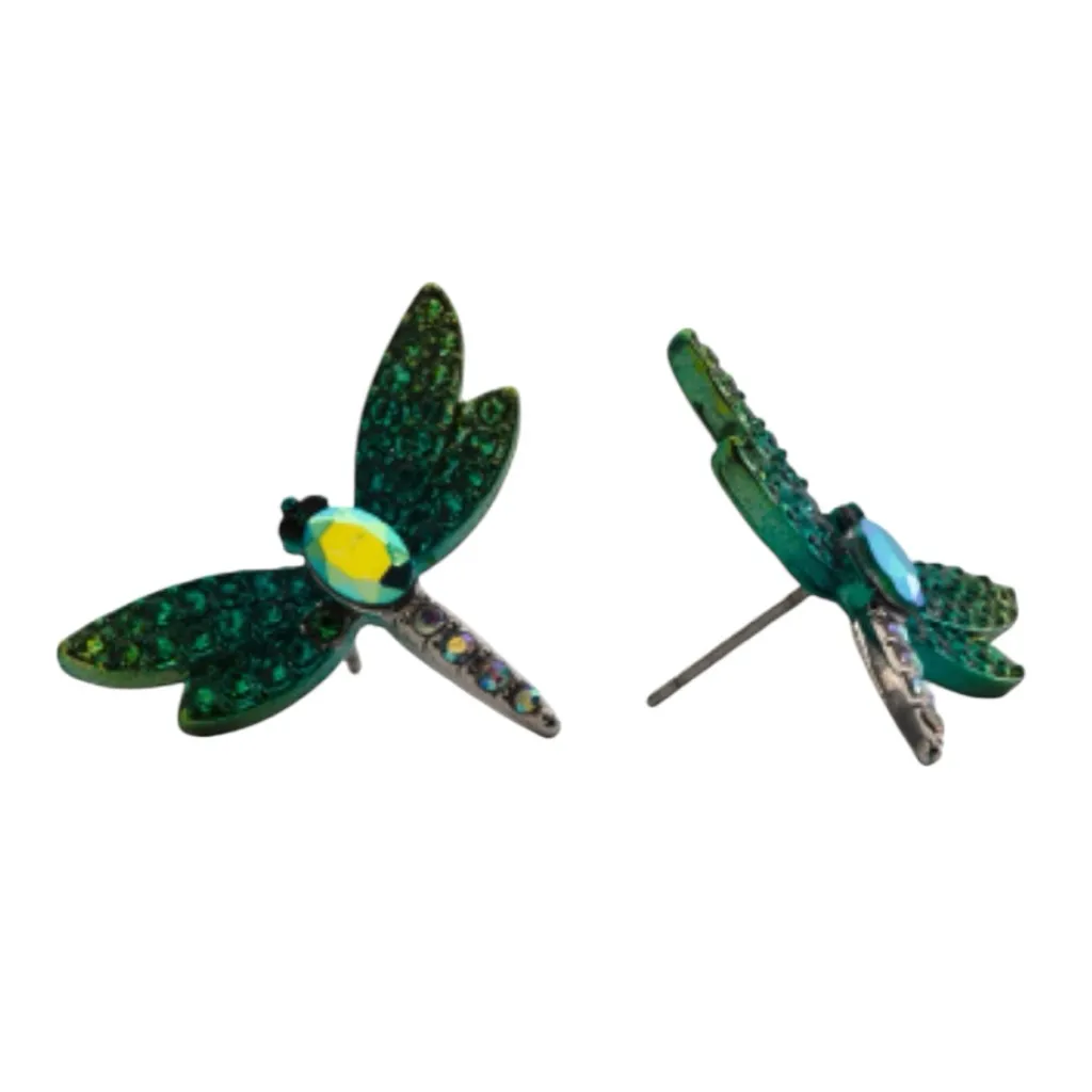 Betsey Johnson Garden Glam Dragonfly Stud Earrings - Image 6