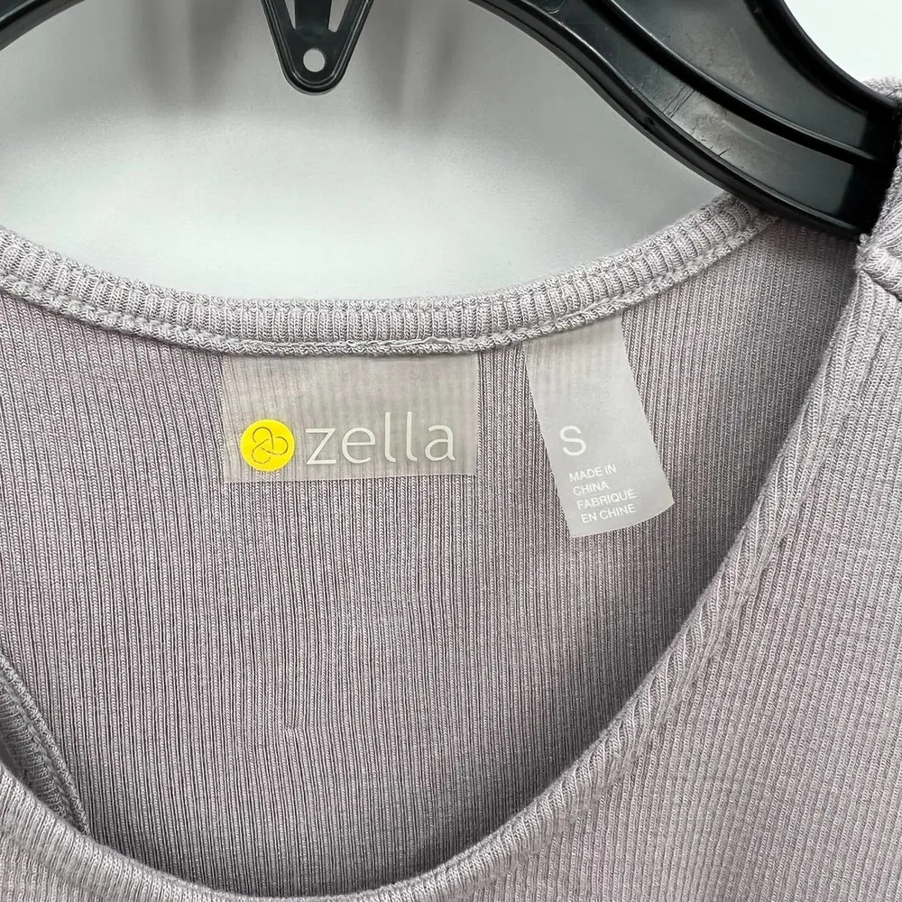 Z by Zella Women's Splits Rib Tank in Grey Bird Sizes Small - Image 3