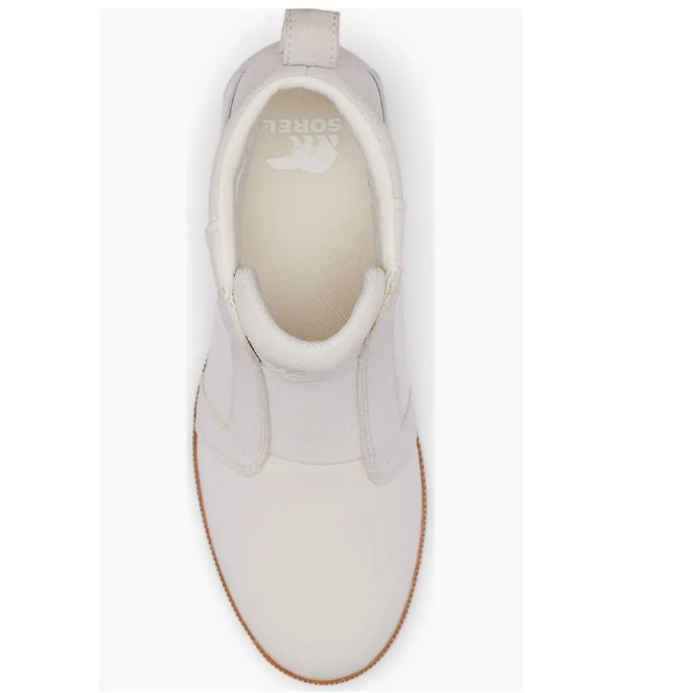 Sorel Out N About Wedge Leather Bootie, Ankle Boots White/Sea Salt, Size 8.5, NW - Image 4