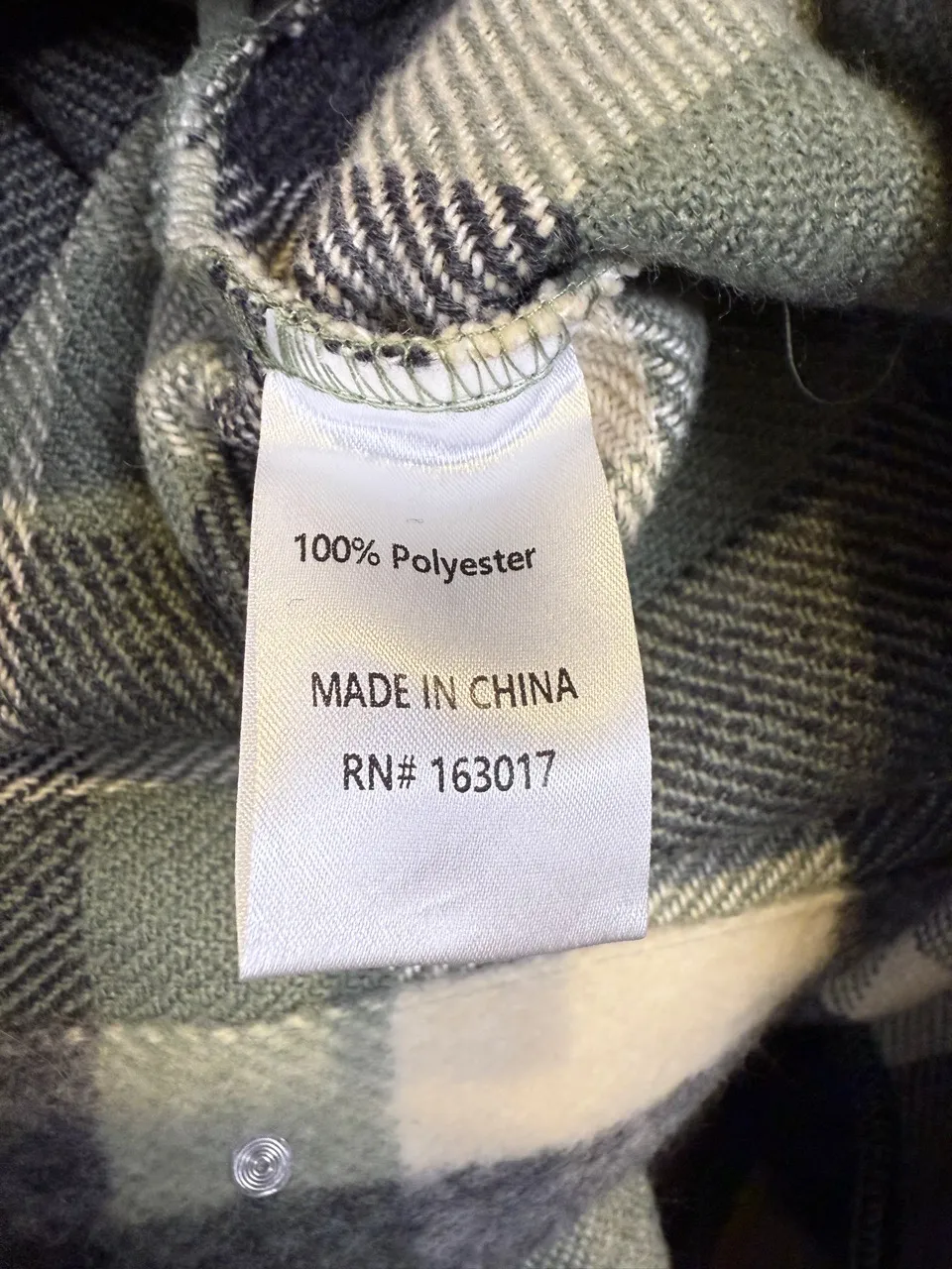 PRINCESS POLLY Veera Shacket Womens‎ Size US 2 Sage Green Plaid Overshirt - Image 6