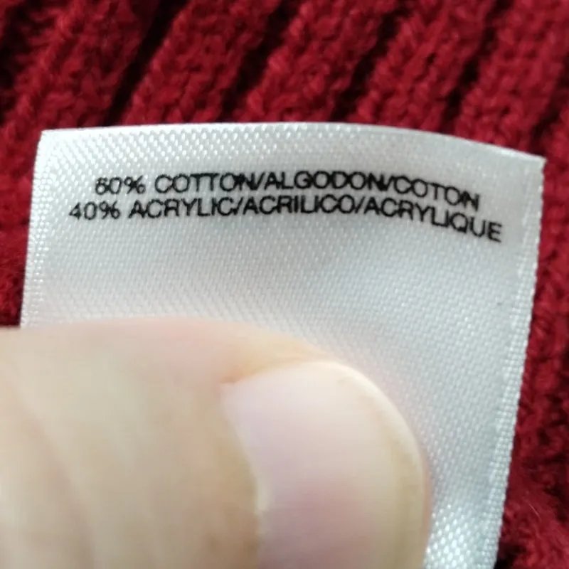 Anne Klein Size XL Red Cable Knit Jeweled Rhinestone Button Up Cardigan Sweater - Image 7