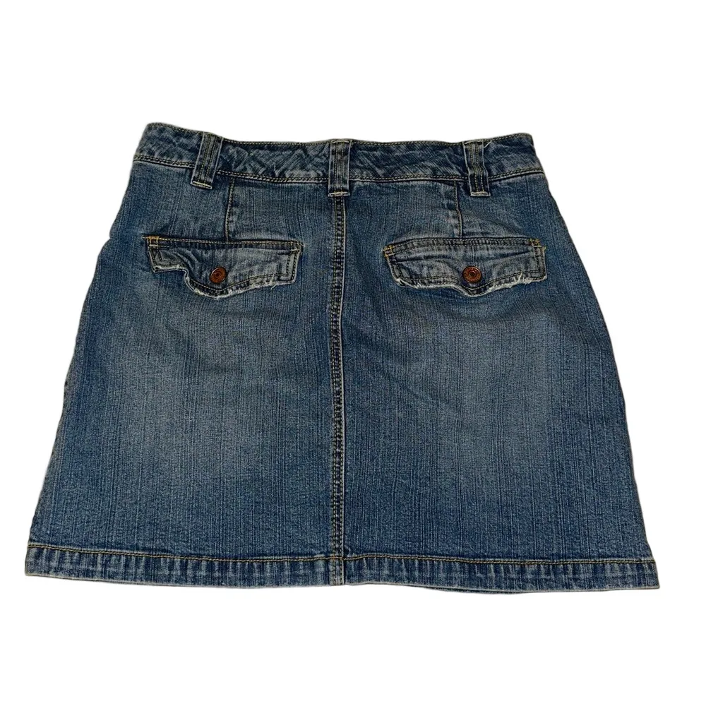 Jeanstar Denim Mini Skirt Blue Utility Pocket Style Size 6 - Image 4