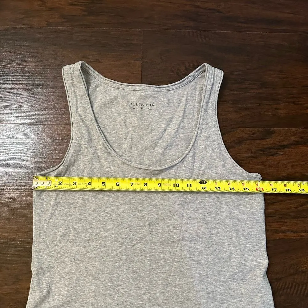 All Saints light gray scoopneck tank top size XS - Image 9