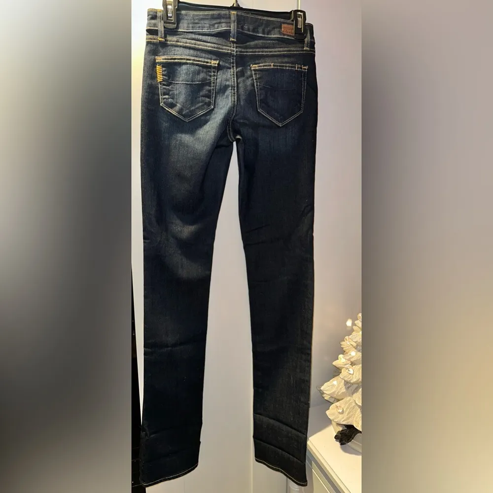 NWOT PAIGE Skyline Straight Dark Wash Jeans - Image 4