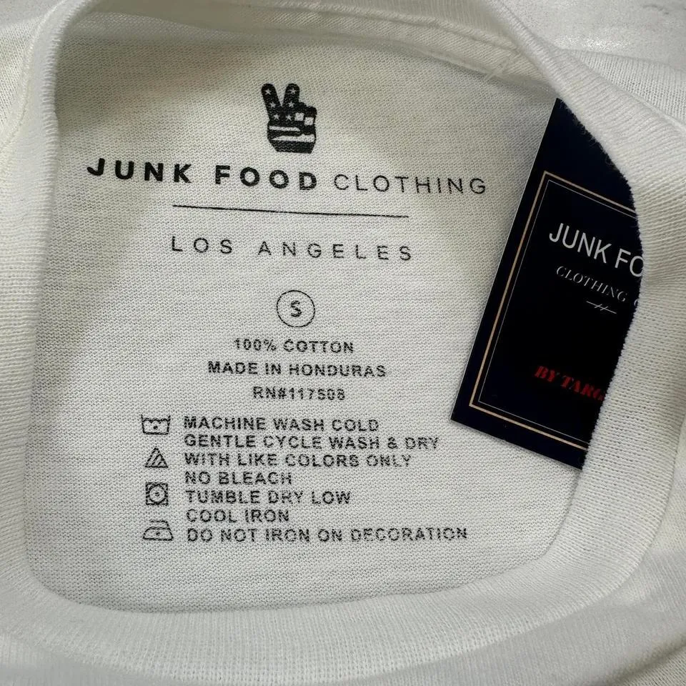 NWT Vintage Ford Mustang Crop Top Shirt S White 1968 Auto Muscle Car USA Tee - Image 3