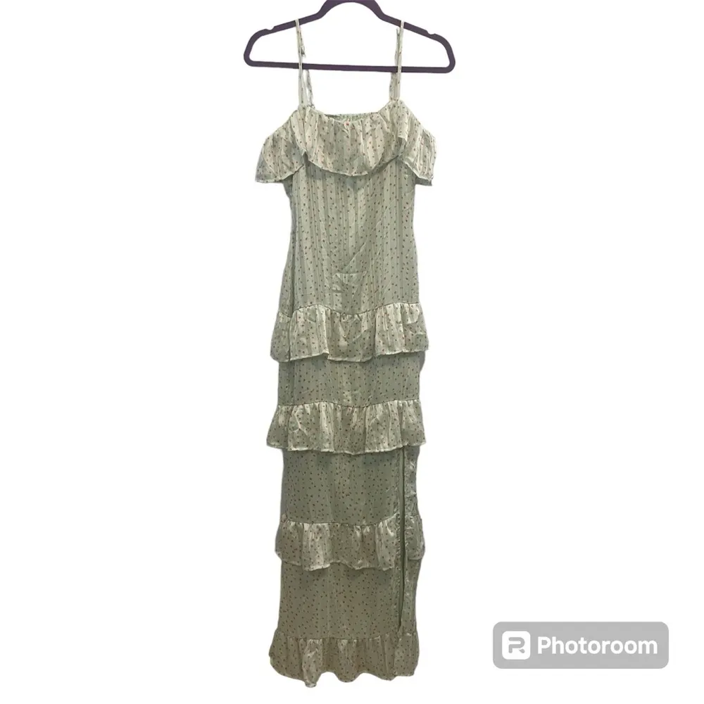 Nasty Gal Polka Dot Ruffle Maxi Dress NWT - Image 2