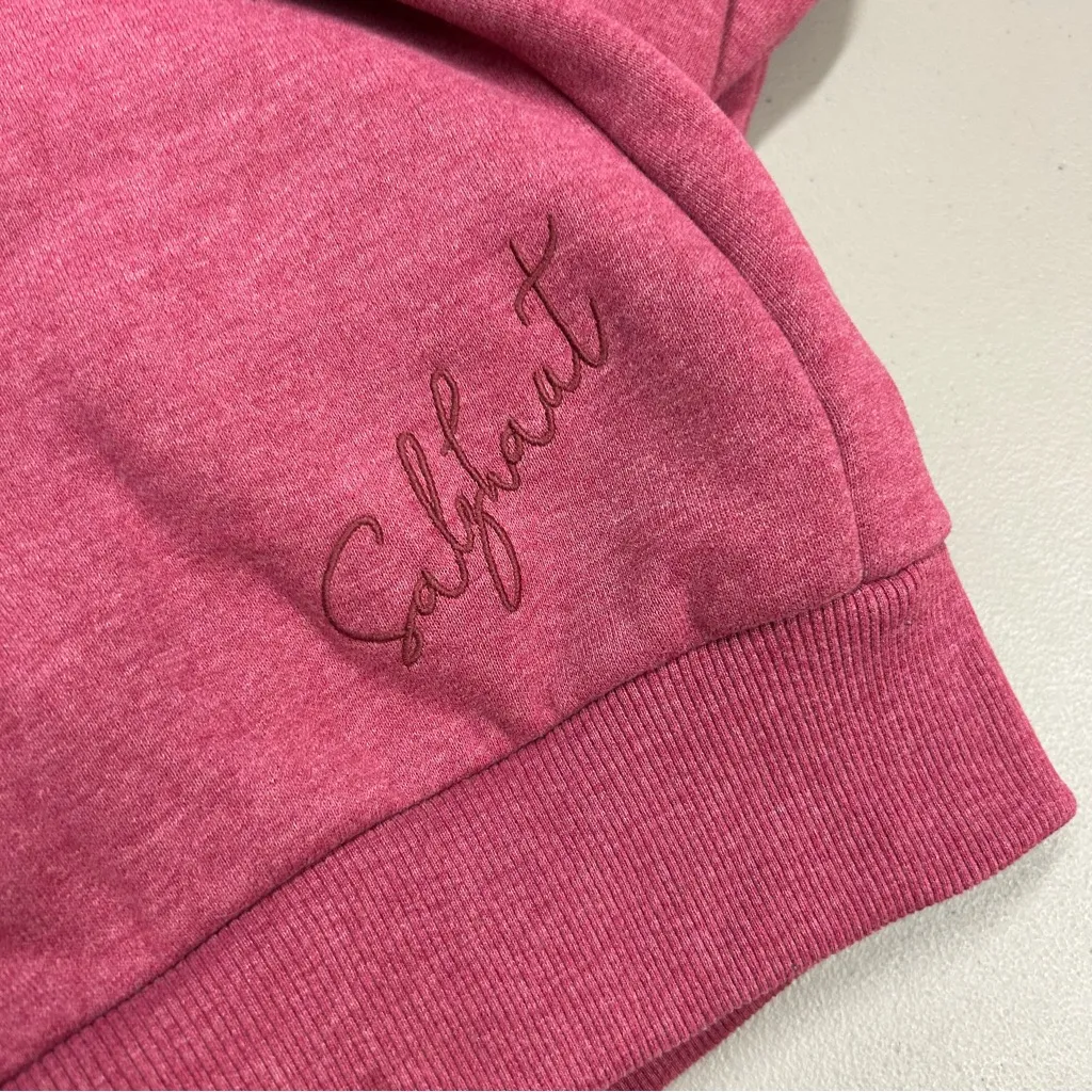 Schwarzwald Hoodie PInk Deer Logo Pockets Sweater Sweatshirt Pullover Size Small - Image 10