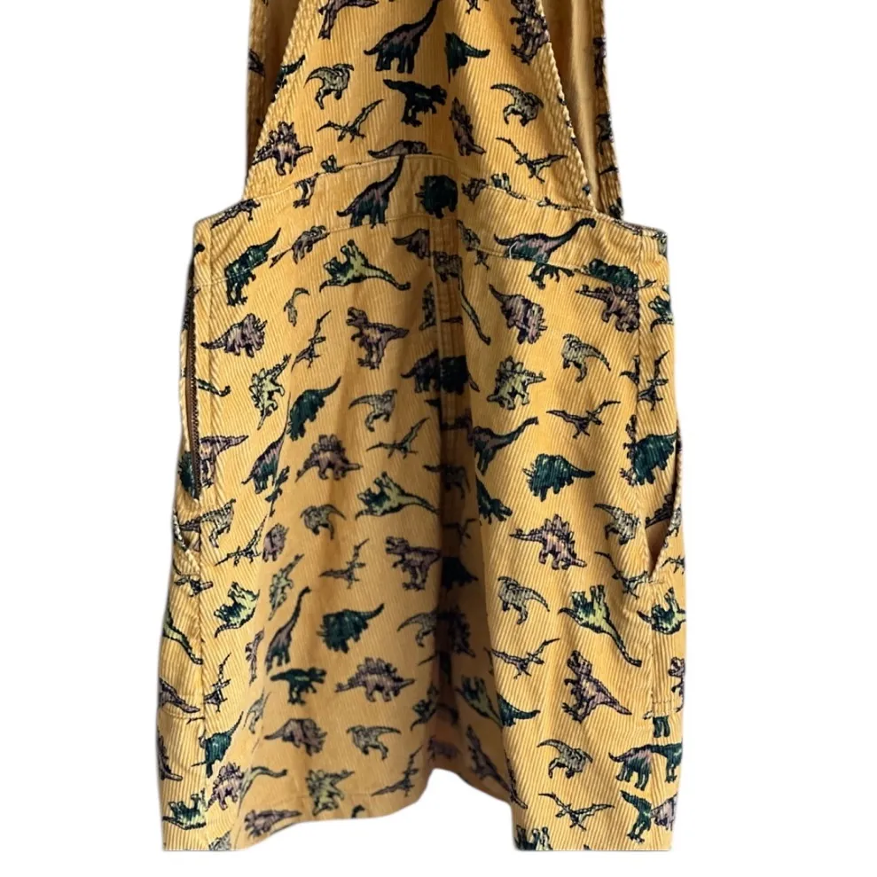 Run & Fly Ladies Honey Gold Dinosaur Print Pinafore Dress Yellow Size 8 - Image 13