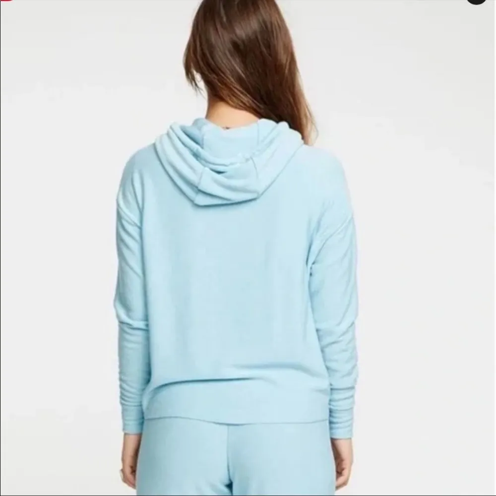 Chaser Blue Beach Stripes Pullover Hoodie Small - Image 2