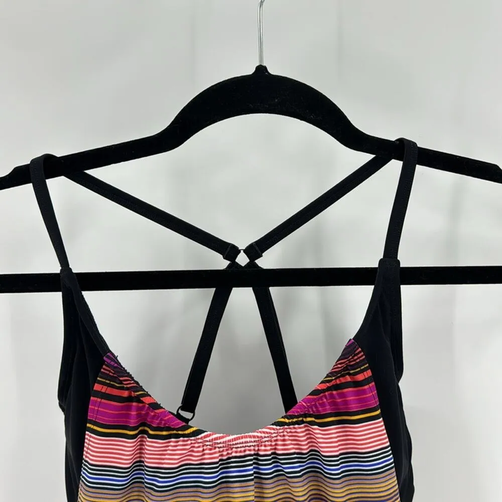 ATHLETA CAPRI STRIPE TANKINI TOP MULTI COLOR SIZE 34B/C swim vacation lake - Image 4
