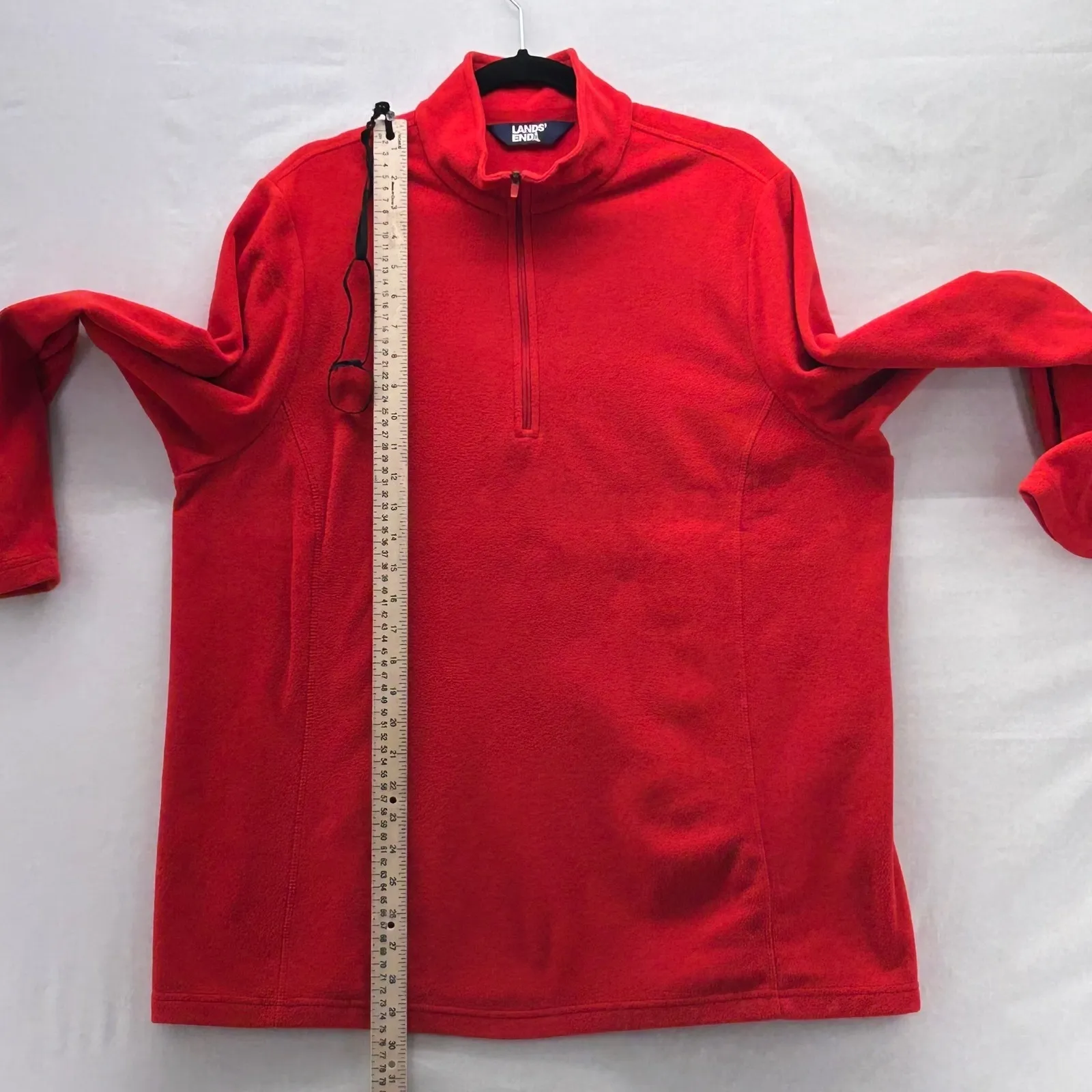 Lands End Fleece Pullover 1X Red - Image 13