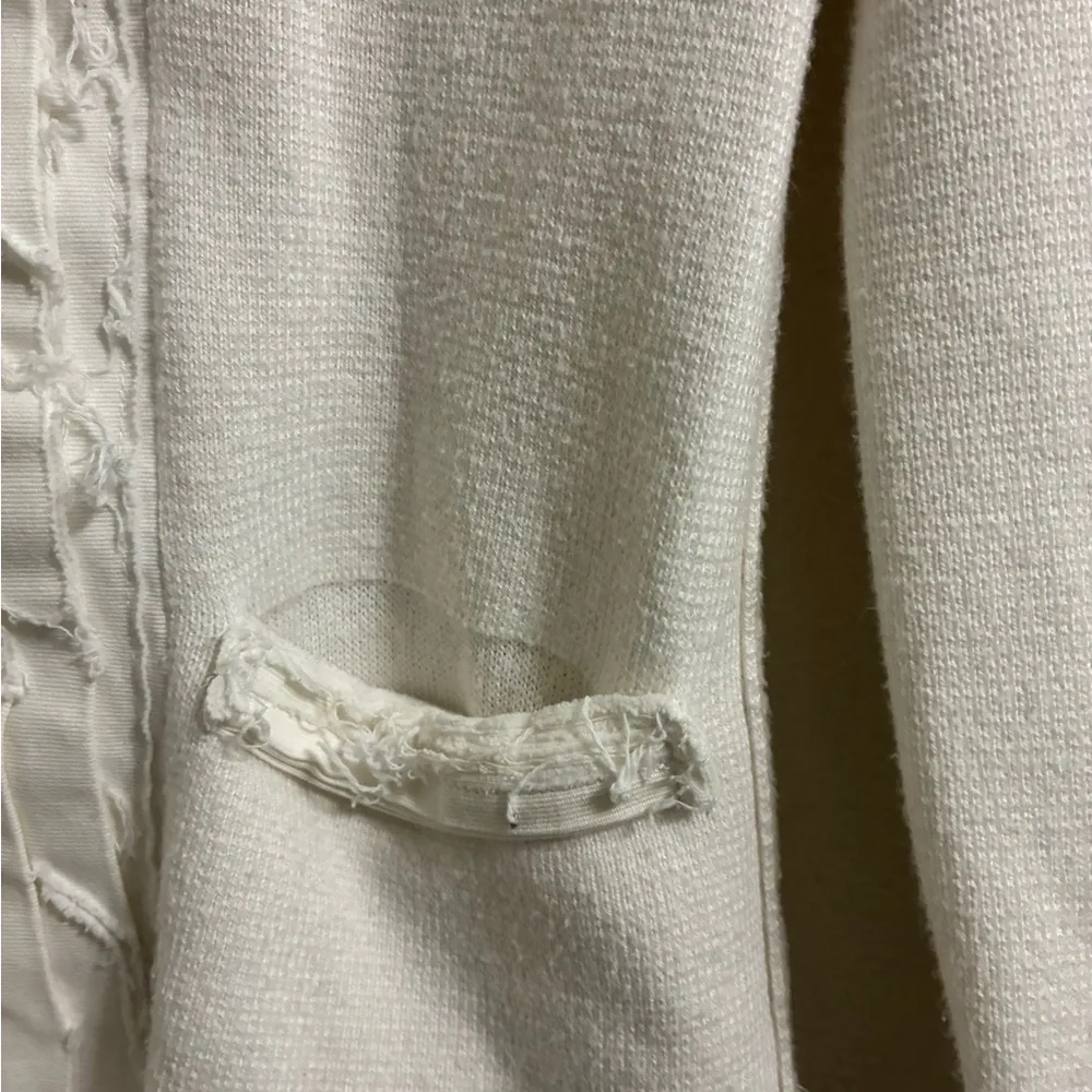 MAGASCHONI Off White hook & eye sweater blazzer S - Image 3