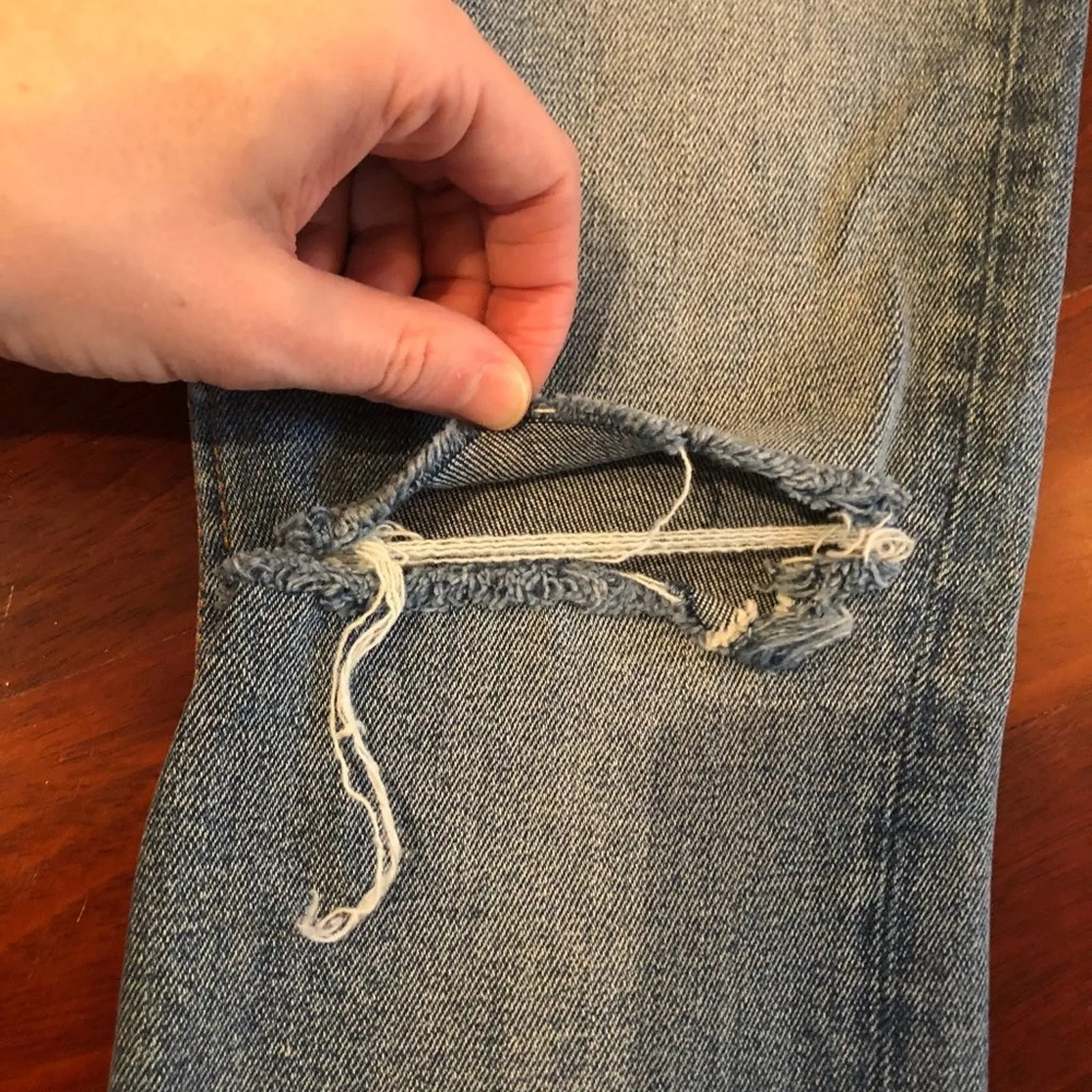 NEW GRLFRND Karolina Jeans Distressed Ripped Knee - Image 9