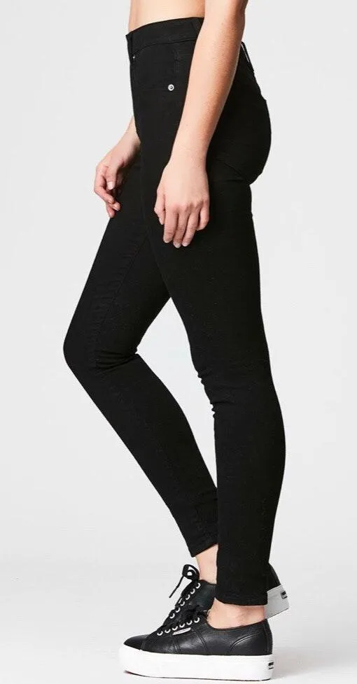 NWT  Black Stretchy Neon Zipper Carmar Jeans 26 - Image 2