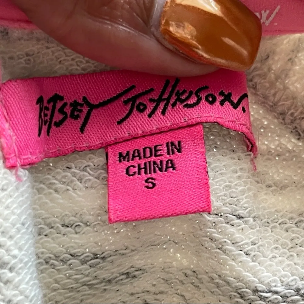 BETSEY JOHNSON | Heather Gray Long Sleeve Sweatshirt Dress Sz S - Image 12