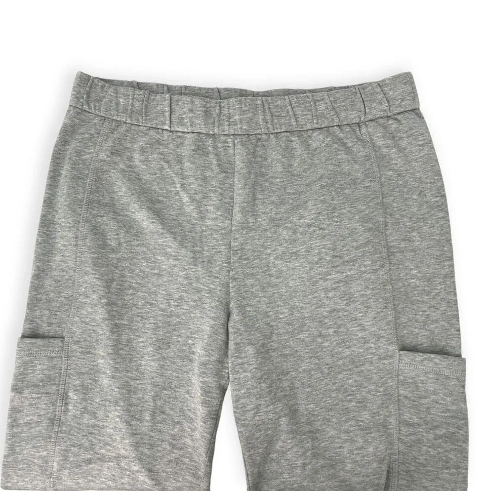 EILEEN FISHER | M  | Women's Pocketed Pull-on Ankle Heather Pants Terry Lounge - Image 3