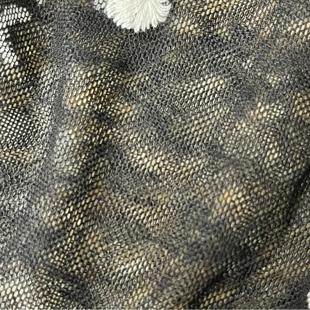 Women's Kimono Embroidered Mesh Sheer Crochet Beach Boho Coastal Goth Hippie L - Image 9