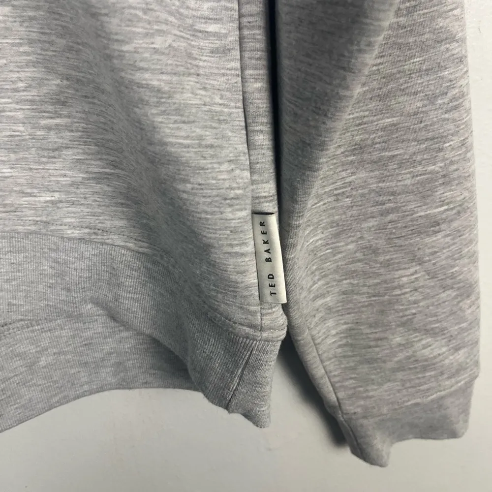 Ted Baker  Women's Logo Sweatshirt in Heather gray, Lorito size 1 / 0-2 - Image 4