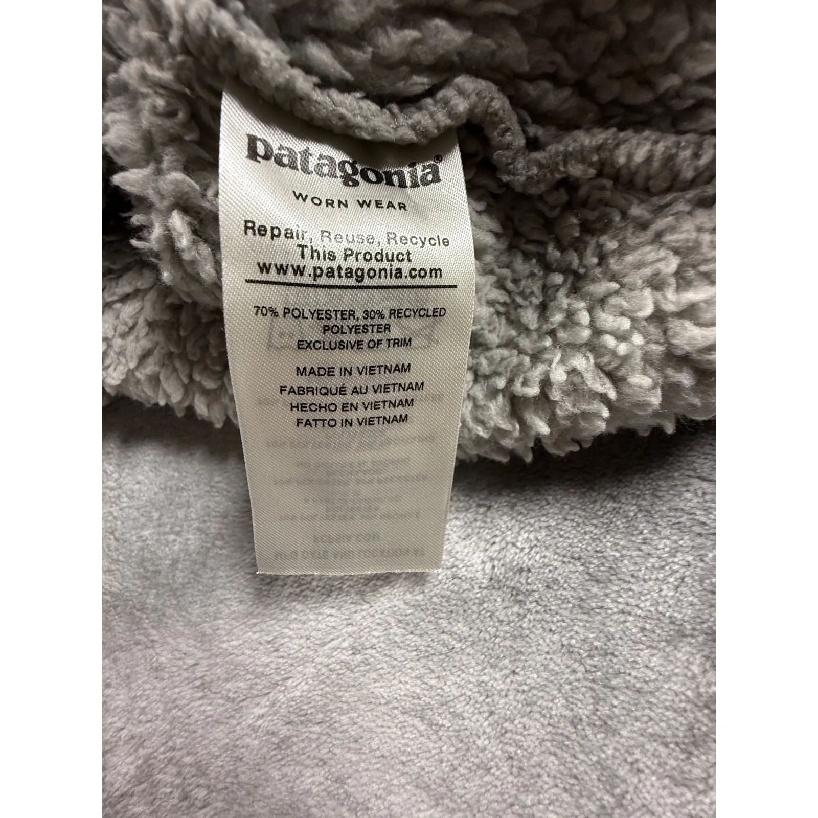 Patagonia Womens‎ Gray Synchilla Fleece Pullover Jacket Cozy Soft Size Small - Image 4