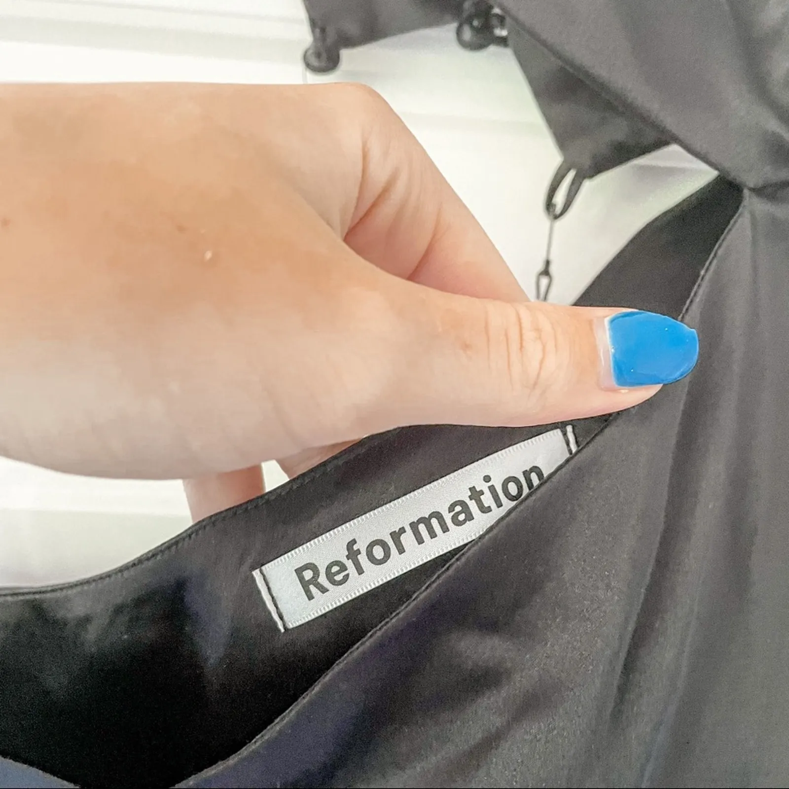 NWT Reformation Tate Dress One Shoulder Silk - Image 4