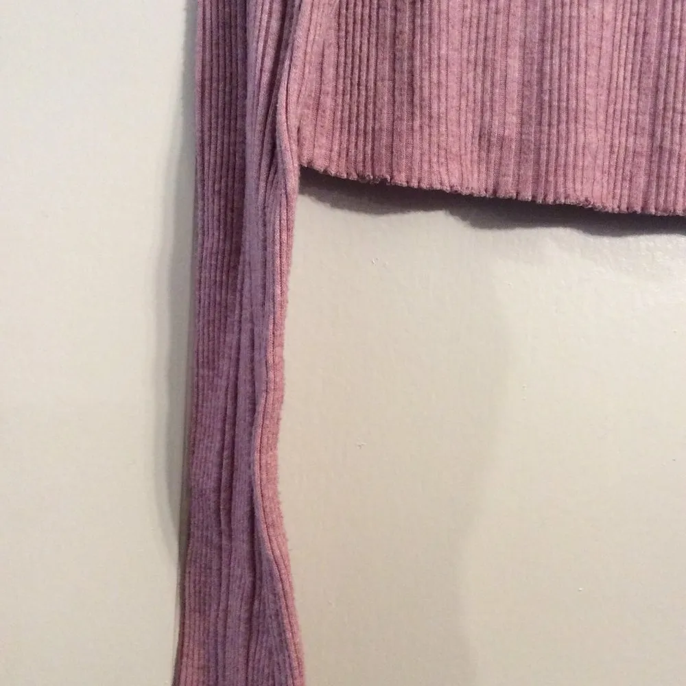 Aero OG Tee Collection crop shrunken Tee Pink long sleeve Large L stretch - Image 3