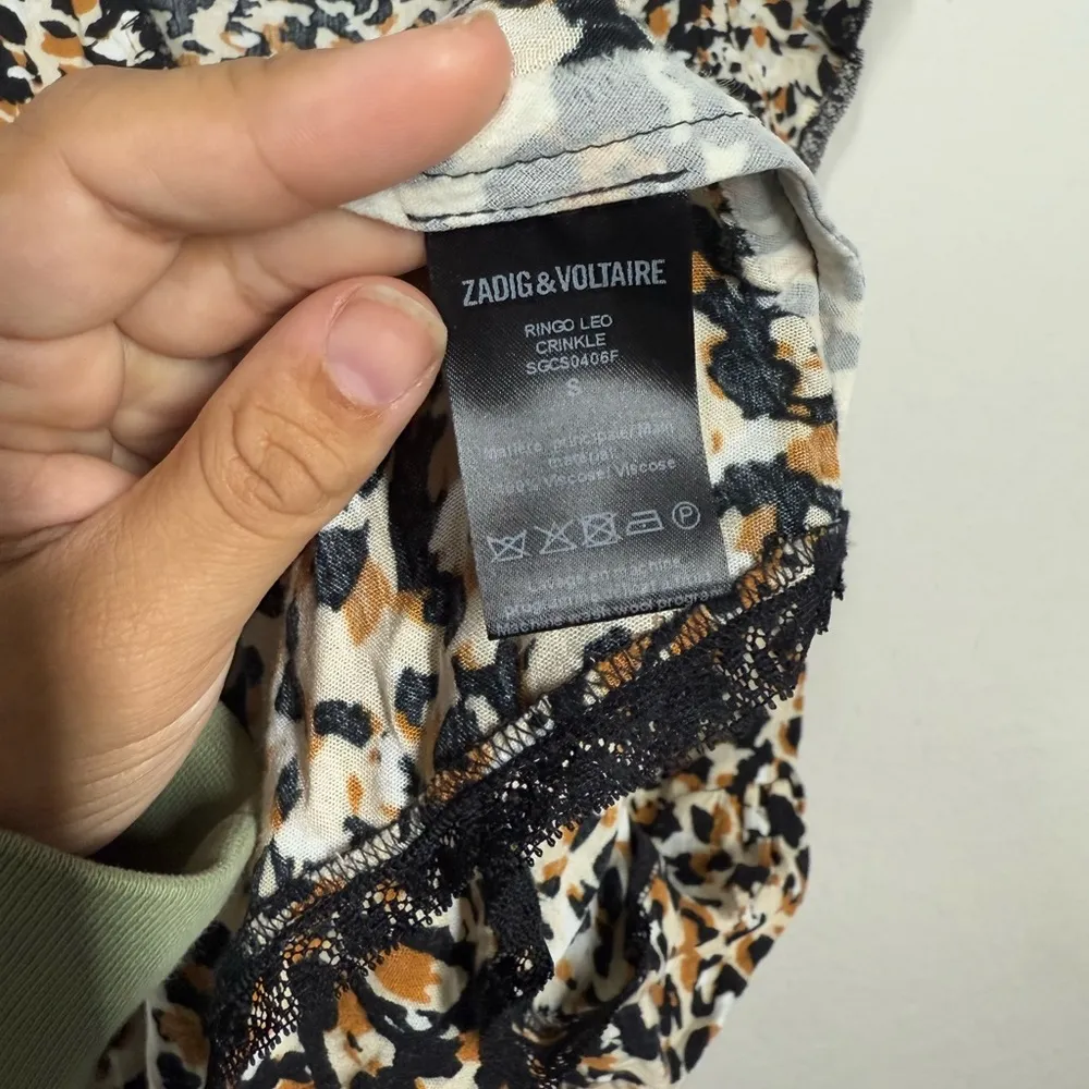 Zadig & Voltaire Ringo Leo Crinkle Dress Size Small - Image 9