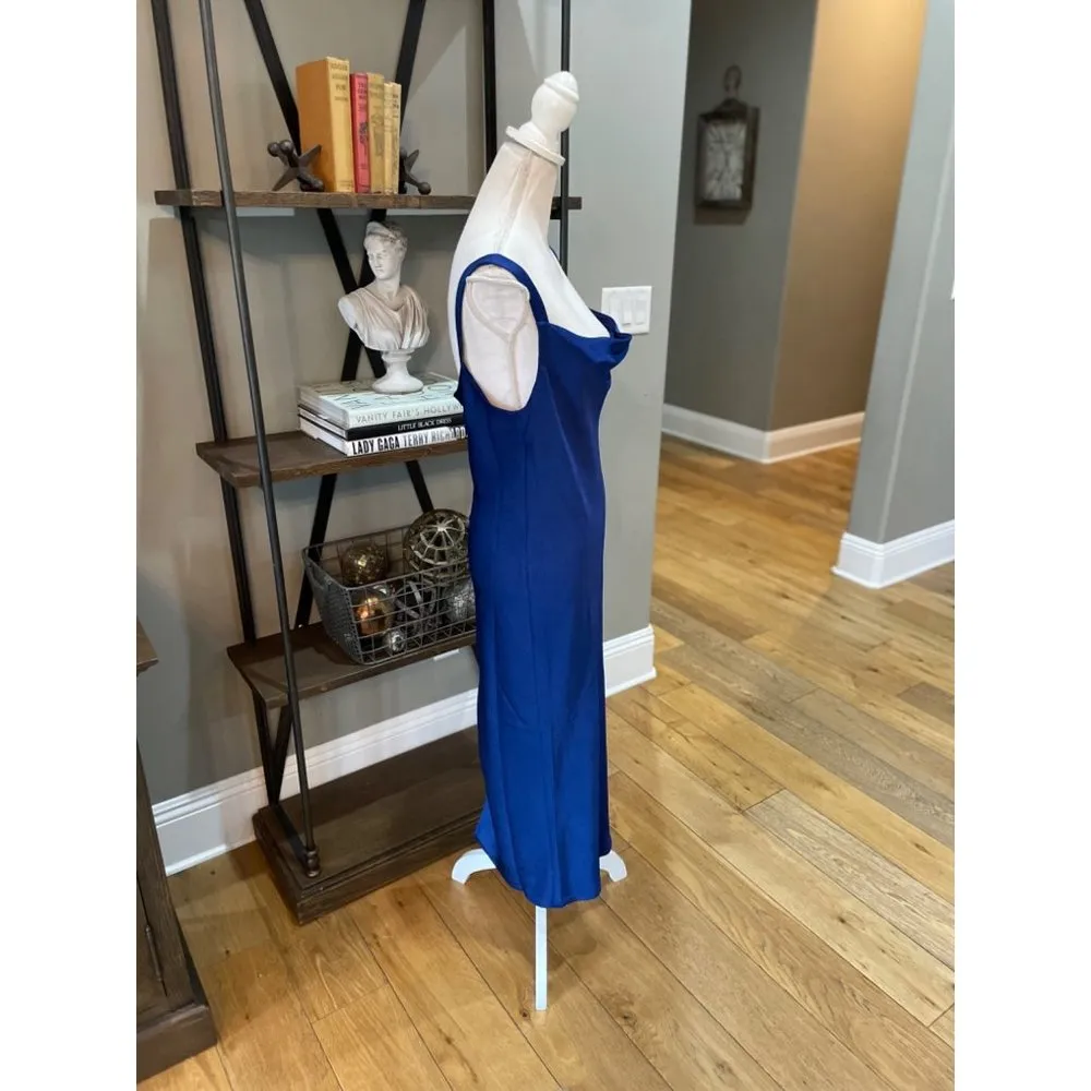 baum und pferdgarten Agamora Midi Slip Dress Dress Blue Womens Size 40 US 8 - Image 10