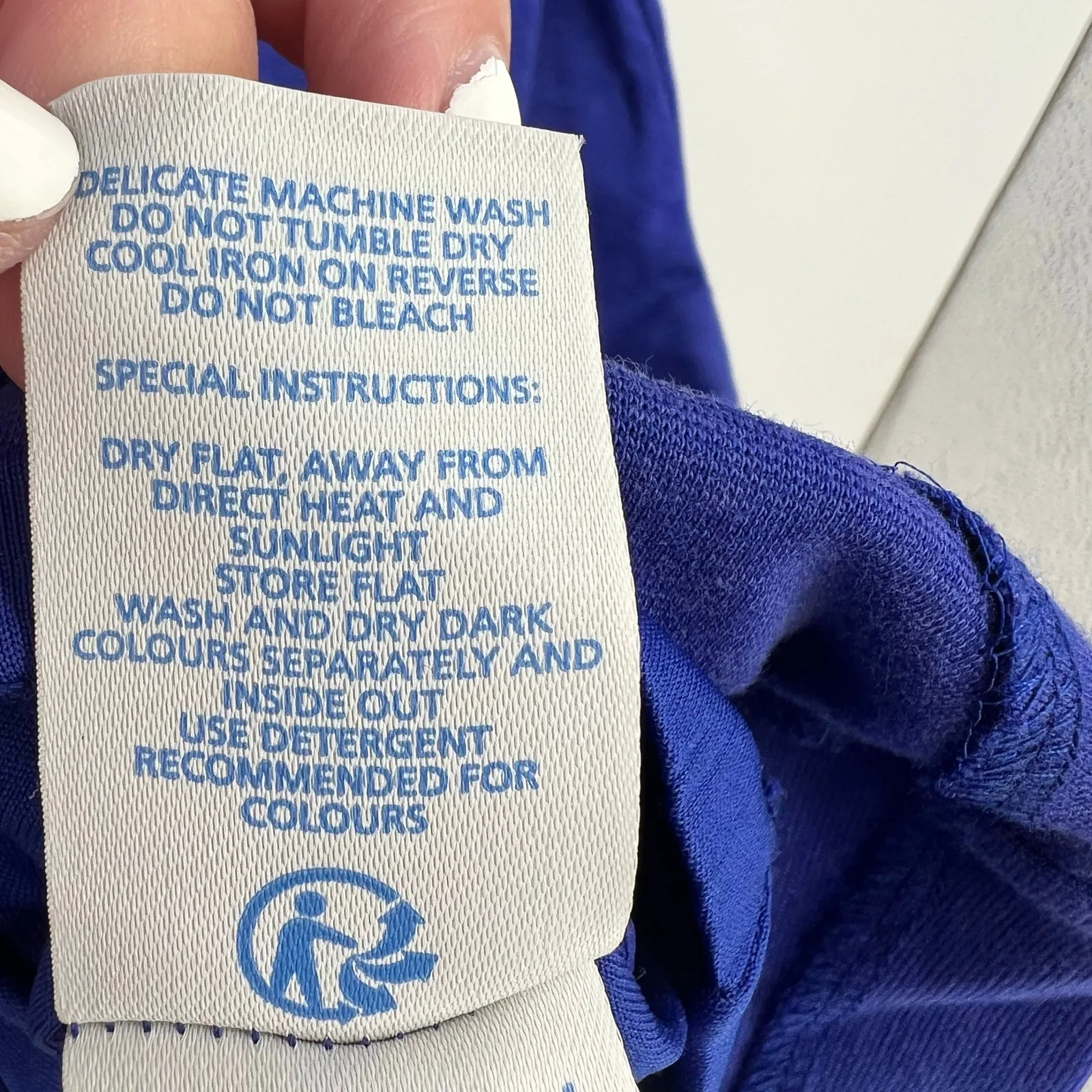 Boden "Honor" Ponte Knit Ruched Pencil Dress Blue Violet Short Sleeve U Neck 10R Size 10 - Image 7