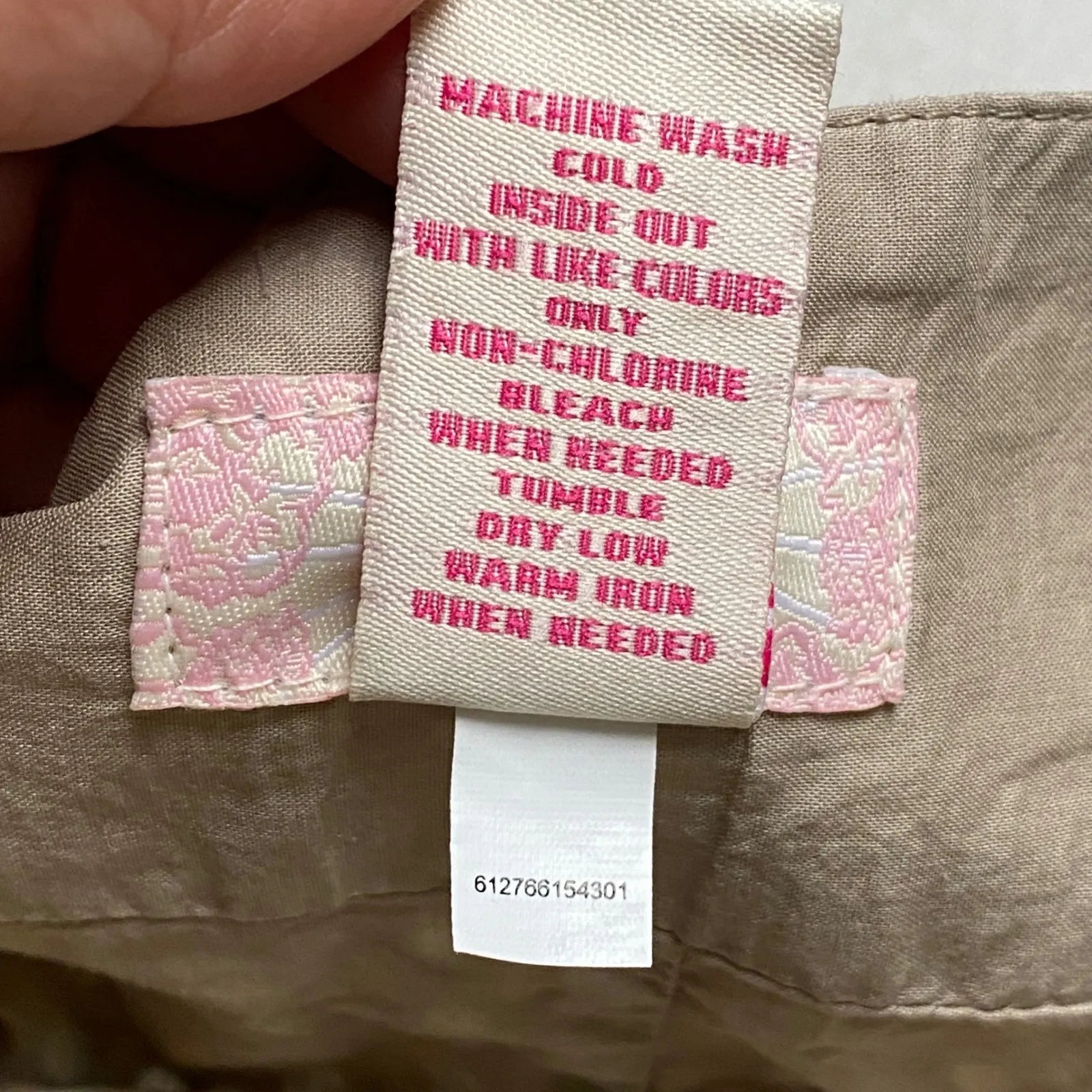 Candies Y2K Tan Eyelet Tiered Ruffle Peasant Boho Junior Skirt 9 Granola Country - Image 5