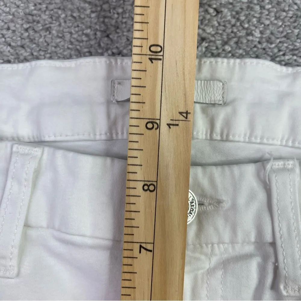 7 For All Mankind Jeans Women’s 27 White Skinny Low Rise Stretch - Image 10