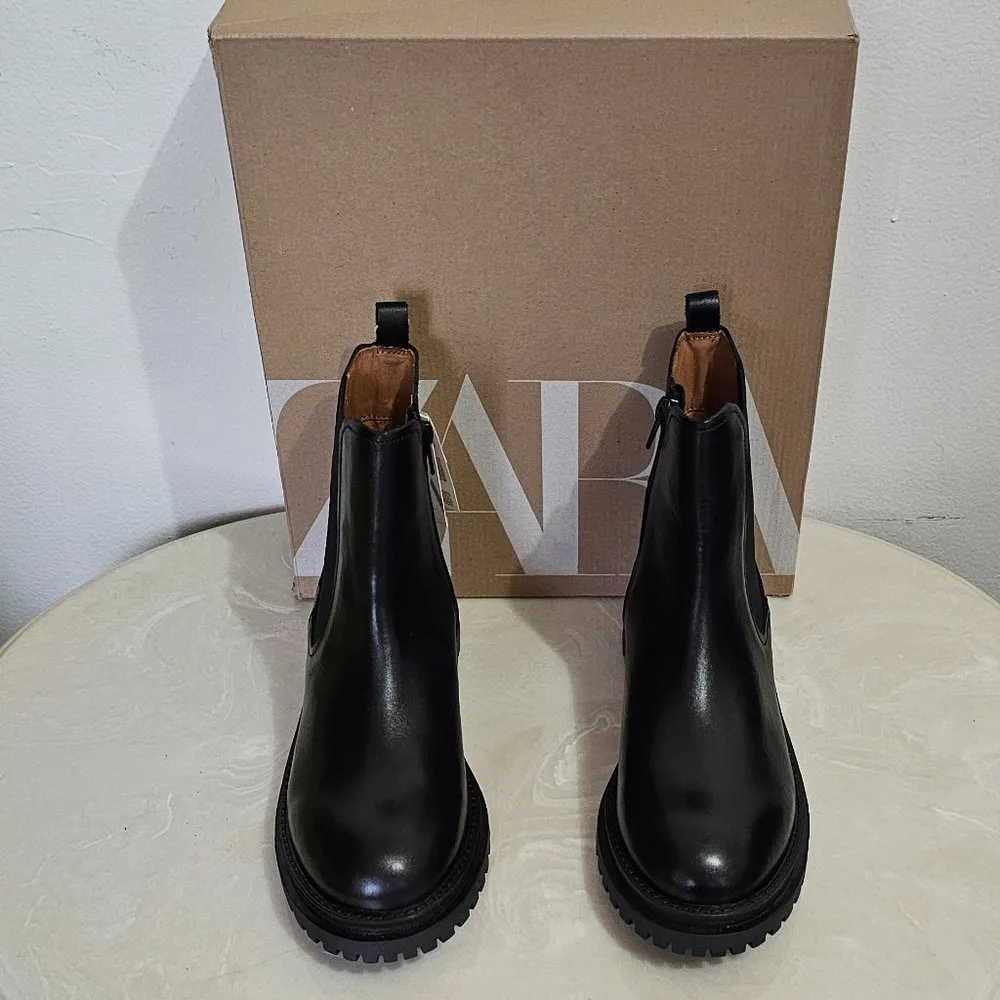 Botin Chelsea Piel 2107/230   Black   Women's Size 5 1/2 EU 38 - Image 2