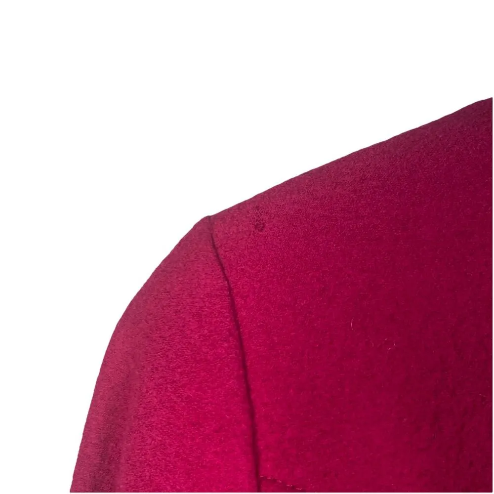 Geiger Vintage Boiled Wool Faux Fur Collar Pink Fuschia Jacket Size‎ 34 Austria - Image 10