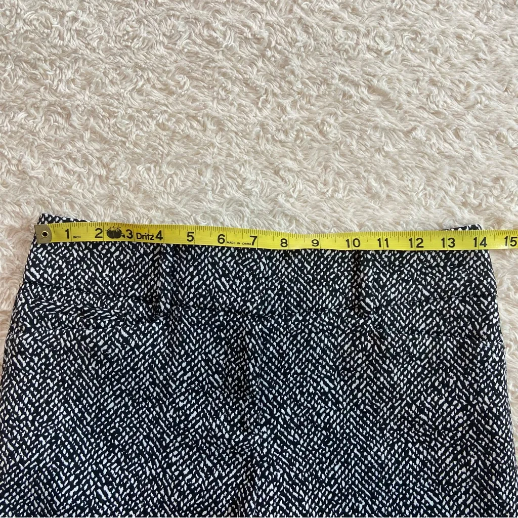 New York & Co 7th Avenue Suiting Collection Black and White Flared Pants Size 4 - Image 10