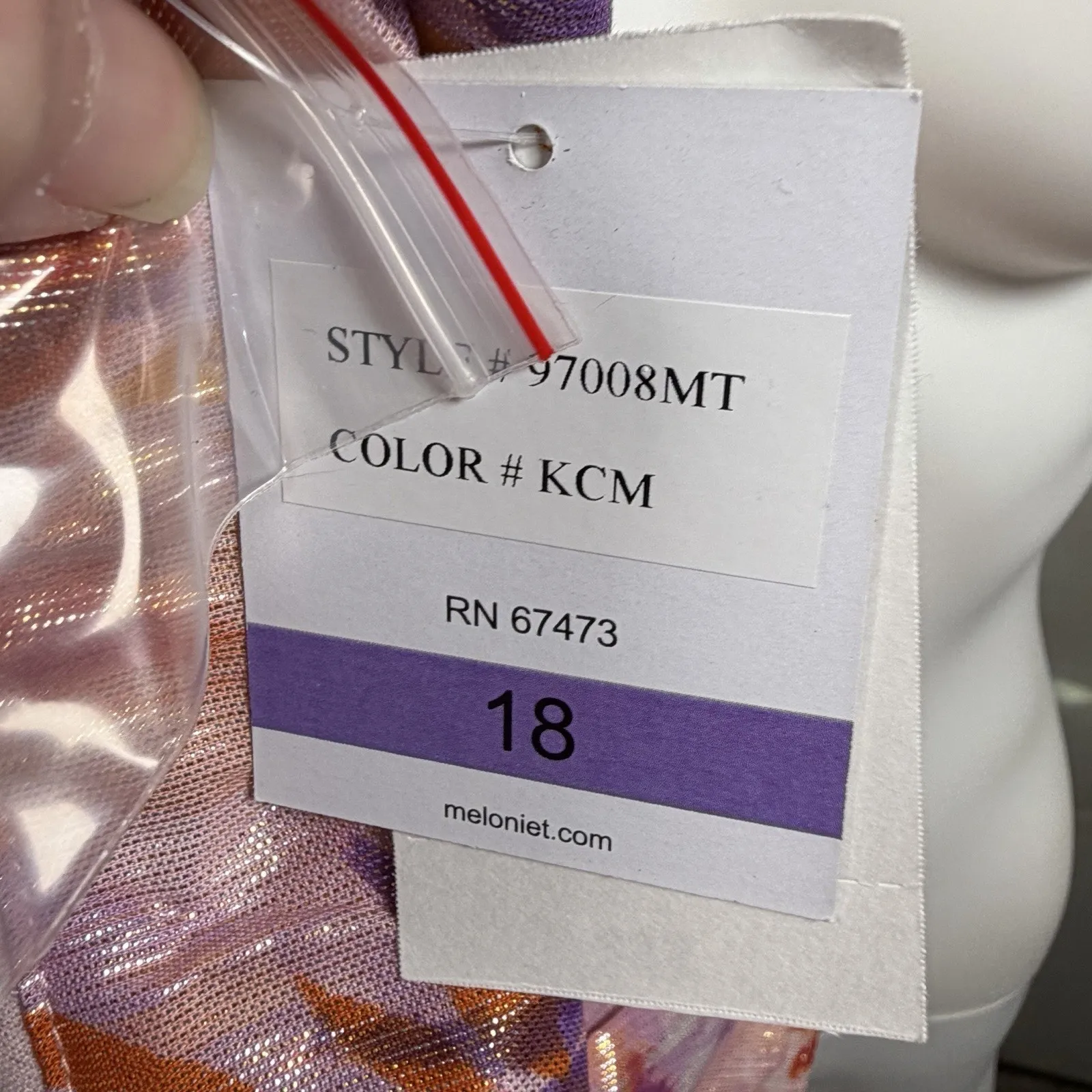 Melonie T Dress Womens Size 18 Pink Floral Button Front Midi Flutter Sleeve - Image 7